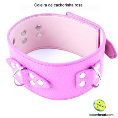 Coleira de cachorinha rosa - Image 2