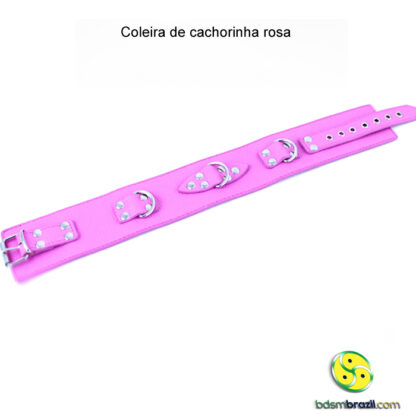 Coleira de cachorinha rosa - Image 4