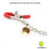 3 prendedores de mamilos com correntes e guizo - Image 2