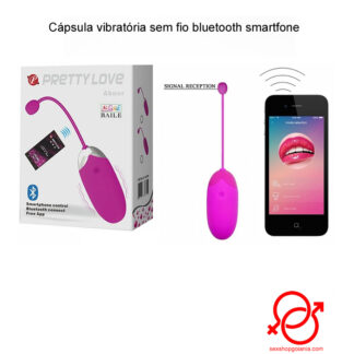 Cápsula vibratória sem fio bluetooth smartfone