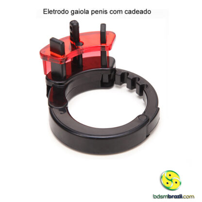 Eletrodo gaiola penis com cadeado - Image 4