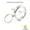 Anel peniano aço inoxidável 46 mm - Imagem 3