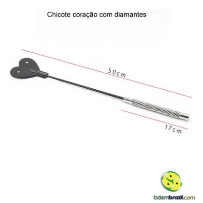 Chicote coração com diamantes - Image 5