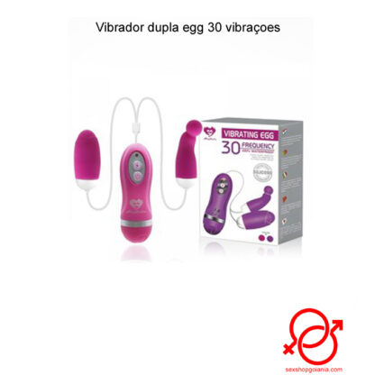 Vibrador dupla egg 30 vibraçoes