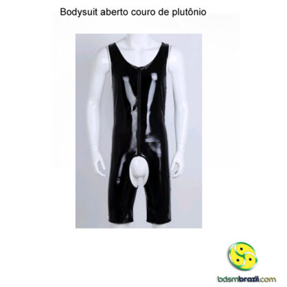 Bodysuit aberto couro de plutônio - Image 6