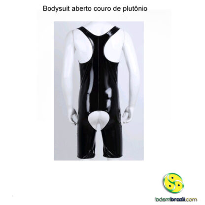 Bodysuit aberto couro de plutônio - Image 8