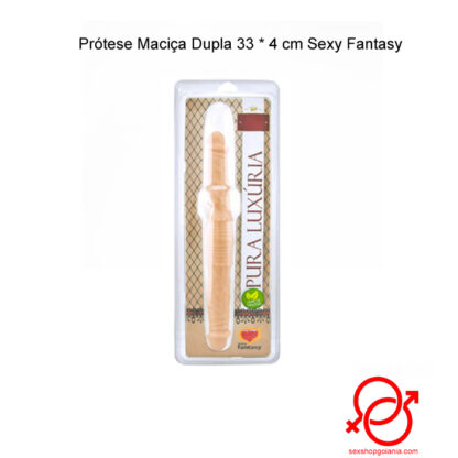 Prótese Maciça Dupla 33 * 4 cm Sexy Fantasy