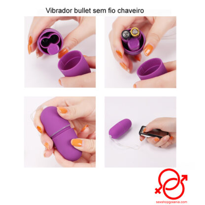 Vibrador bullet sem fio chaveiro - Image 3