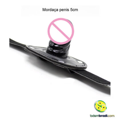 Mordaça penis de silicone 5cm * 3,5cm com cadeado - Image 2