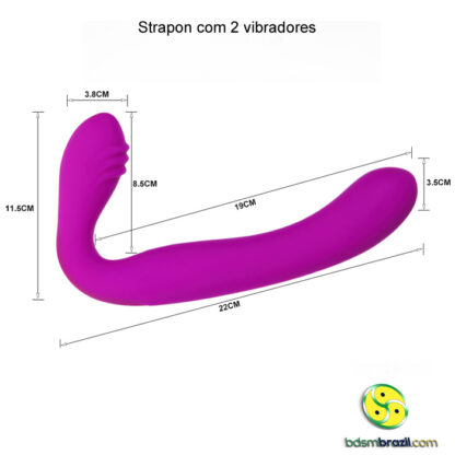 Strapon com 2 vibradores - Image 4