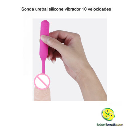 Sonda uretral silicone vibrador 10 velocidades - Image 2