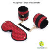 Kit algemas + tapa olhos vermelho - Imagem 2