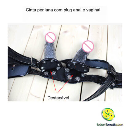 Cinta peniana com plug anal e vaginal - Image 2