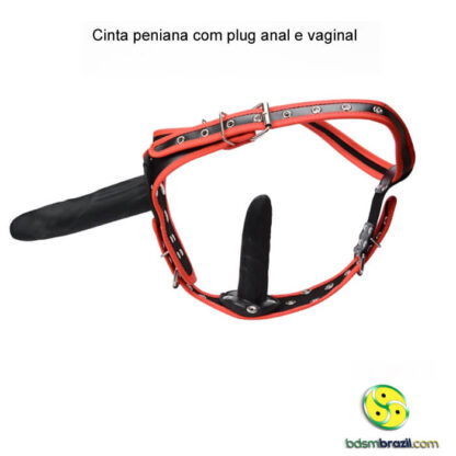 Cinta peniana com plug anal e vaginal - Image 5