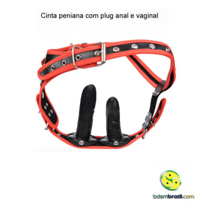 Cinta peniana com plug anal e vaginal - Image 6