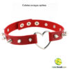 Coleira coraçao spikes - Imagem 3