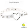 Coleira coraçao spikes - Imagem 4