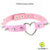Coleira coraçao spikes - Imagem 5