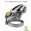 Cinto de castidade masculino aço com cadeado - Image 2