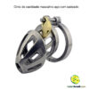 Cinto de castidade masculino aço com cadeado