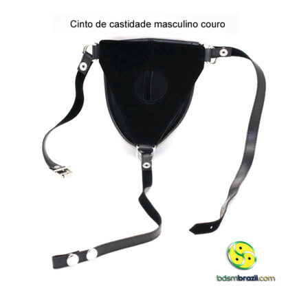 Cinto de castidade masculino couro - Image 4