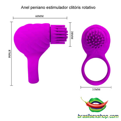 Anel peniano estimulador clitóris rotativo - Image 5