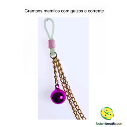 Grampos mamilos com guizos e corrente - Image 3