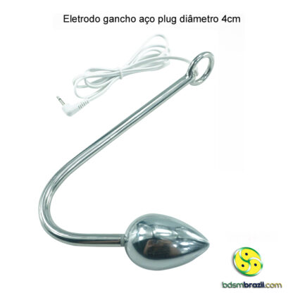 Eletrodo gancho aço plug diâmetro 4cm