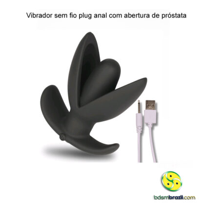 Vibrador sem fio plug anal com abertura de próstata - Image 9