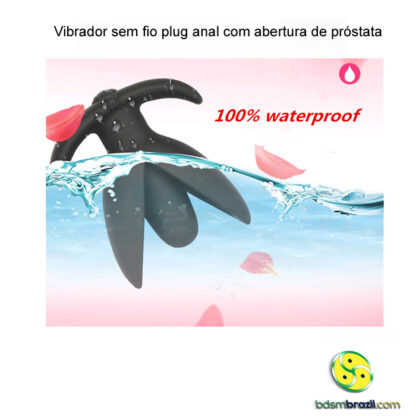 Vibrador sem fio plug anal com abertura de próstata - Image 10