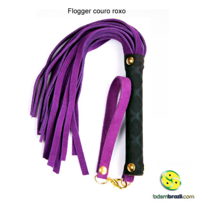 Flogger couro roxo - Image 2