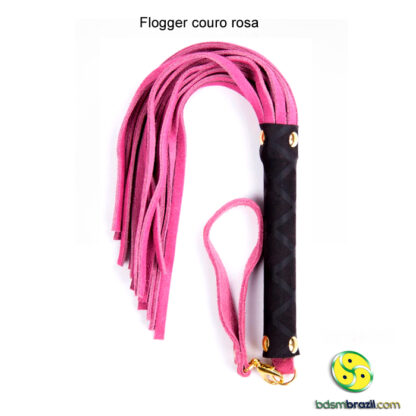 Flogger couro rosa - Image 2