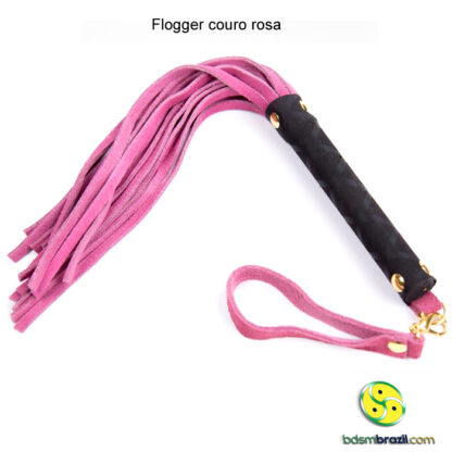 Flogger couro rosa - Image 3