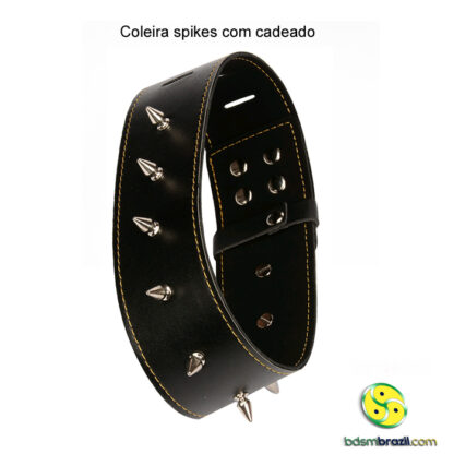 Coleira spikes com cadeado - Image 4