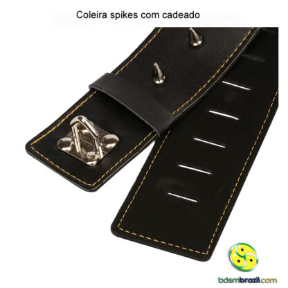 Coleira spikes com cadeado - Image 5