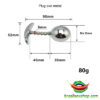 Plug ovo metal - Imagem 2