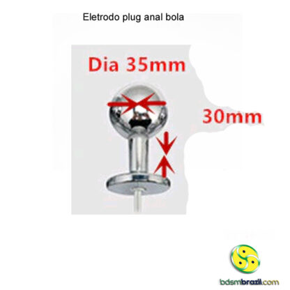 Eletrodo plug anal bola