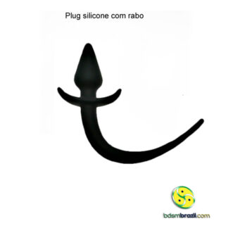 Plug silicone com rabo