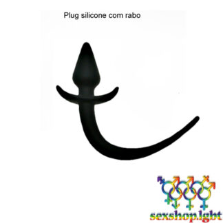 Plug silicone com rabo