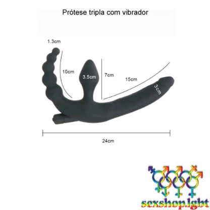 Prótese tripla com vibrador - Image 5