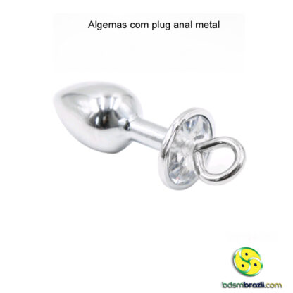 Algemas com plug anal metal - Image 2