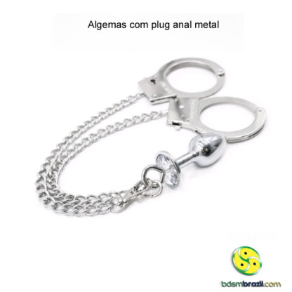 Algemas com plug anal metal - Image 4