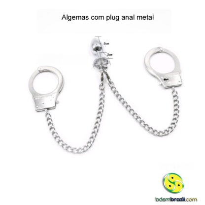 Algemas com plug anal metal - Image 5