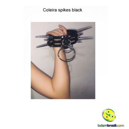 Coleira spikes black - Image 3