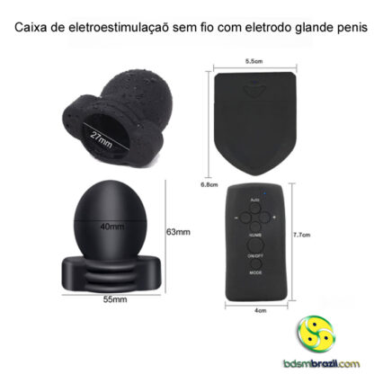 Caixa de eletroestimulaçaõ com eletrodo glande penis - Image 8