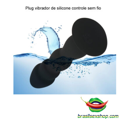 Plug vibrador de silicone controle sem fio - Image 5