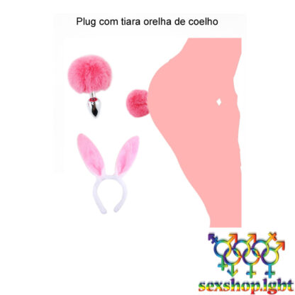 Plug com tiara orelha de coelho - Image 3