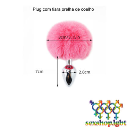 Plug com tiara orelha de coelho - Image 4