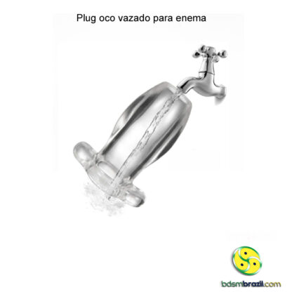 Plug Oco vazado para enema