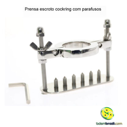 Prensa escroto cockring com parafusos - Image 2